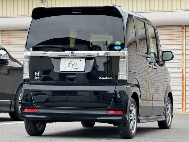 Ｎ－ＢＯＸカスタム Ｇ　ＳＳパッケージ　後期最終型　衝突軽減　両側電動スライド　シートヒーター　純正ナビ　Ｒカメラ　ＴＶ　ＢＬＵＥＴＯＯＴＨ　スマートキー　オートライト　ディスチャージ　背面テーブル　リアシェード　ＩＳＯＦＩＸ　純正ドラレコ（5枚目）