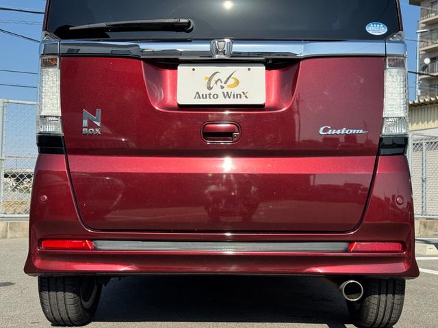 N-BOXカスタム G ターボSSパッケージ 無限マフラー 無限グリル 零1000チャンバー 両側電動スライド ナビ バックカメラ Bluetooth DTV スマートキー オートライト ディスチャージ パドルシフト 革巻ステアリング 特別仕様車(51枚目)