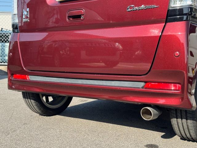 N-BOXカスタム G ターボSSパッケージ 無限マフラー 無限グリル 零1000チャンバー 両側電動スライド ナビ バックカメラ Bluetooth DTV スマートキー オートライト ディスチャージ パドルシフト 革巻ステアリング 特別仕様車(61枚目)