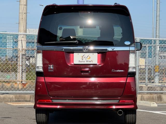 N-BOXカスタム G ターボSSパッケージ 無限マフラー 無限グリル 零1000チャンバー 両側電動スライド ナビ バックカメラ Bluetooth DTV スマートキー オートライト ディスチャージ パドルシフト 革巻ステアリング 特別仕様車(74枚目)