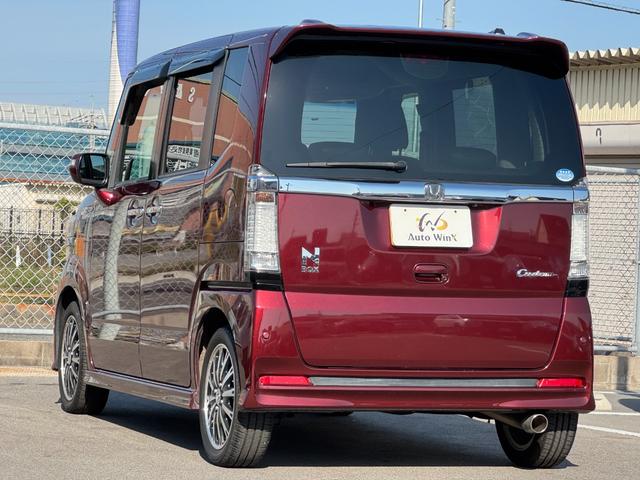 N-BOXカスタム G ターボSSパッケージ 無限マフラー 無限グリル 零1000チャンバー 両側電動スライド ナビ バックカメラ Bluetooth DTV スマートキー オートライト ディスチャージ パドルシフト 革巻ステアリング 特別仕様車(78枚目)