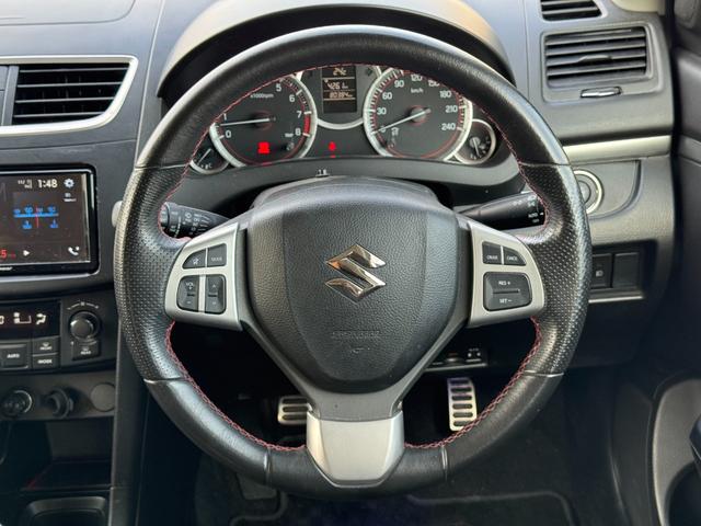 スイフトスポーツ ベースグレード 6速MT 純正フルエアロ 社外16インチホイール ディスプレイオーディオ BLUETOOTH スマートキー プッシュスタート オートライト ディスチャージ 革巻きステアリング デジタルミラー型ドラレコ(20枚目)