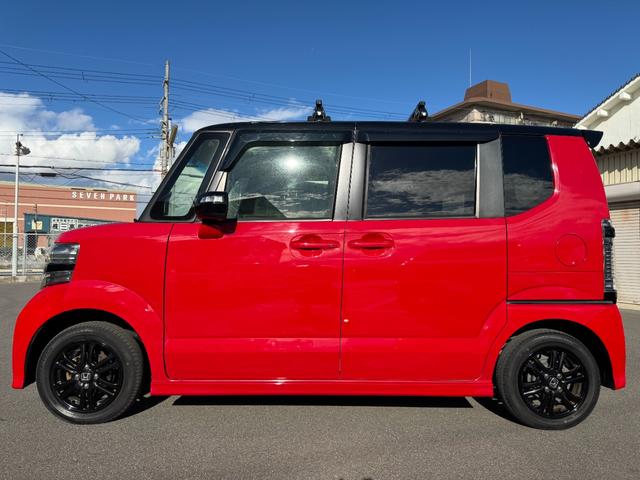 Ｎ－ＢＯＸカスタム ２トーンカラースタイル　Ｇ・Ｌパッケージ　後期型　走行５５０００キロ　赤黒ツートン　ルーフキャリア　パワースライド　純正ナビ　バックカメラ　ＤＴＶ　ＢＬＵＥＴＯＯＴＨ　スマートキー　オートライト　ディスチャージ　ＩＳＯＦＩＸ　ブラックホイール（68枚目）