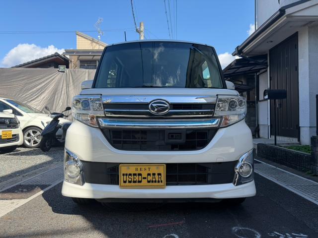 タント カスタムRS トップエディションSA SDナビゲーション フルセグテレビ バックカメラ DVD視聴可能 スマートキー プッシュスタート ETC 両側パワースライドドア ハーフレザーシート レーダーブレーキサポート 純正15インチアルミ(6枚目)