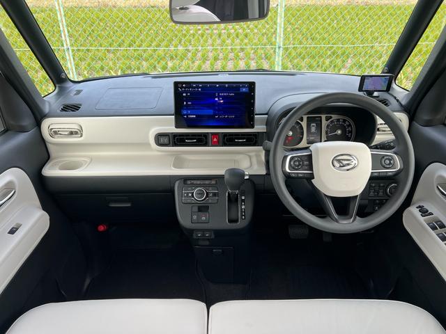 ムーヴキャンバス ストライプスGターボ ユーザー買取・純正10型SDナビ・フルセグTV・バックモニター・ETC・スマートアシスト・コーナリングトレースアシスト・ウェルカムオープン機能付両側パワースライド・フルLEDヘッド・LEDフォグライト(3枚目)