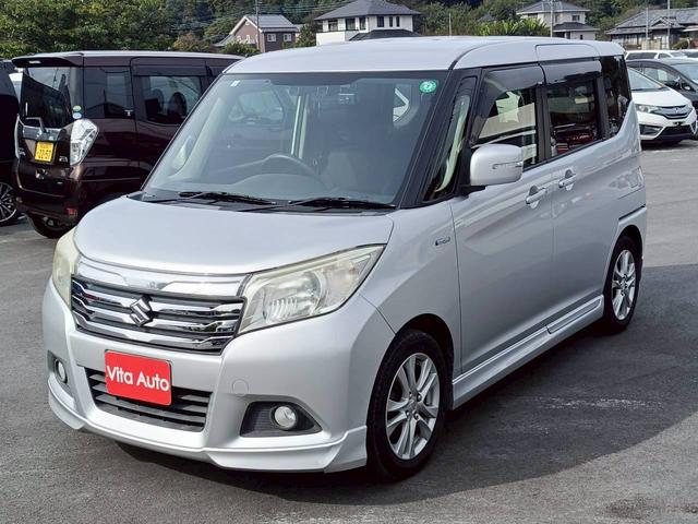 ソリオ ハイブリッドＭＺ　ＳＤナビ　フルセグＴＶ　リアカメラ　スマートキー　ＨＩＤヘッドライト　衝突軽減ブレーキ　両側パワスラ　前後ドラレコ　シートヒーター　Ｂｌｕｅｔｏｏｔｈ　ＡＣＣ　純正１５インチアルミ　ＥＴＣ（5枚目）