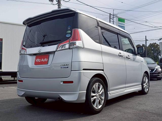 ソリオ ハイブリッドＭＺ　ＳＤナビ　フルセグＴＶ　リアカメラ　スマートキー　ＨＩＤヘッドライト　衝突軽減ブレーキ　両側パワスラ　前後ドラレコ　シートヒーター　Ｂｌｕｅｔｏｏｔｈ　ＡＣＣ　純正１５インチアルミ　ＥＴＣ（10枚目）