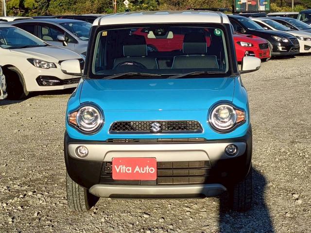 ハスラー Ｘ　メモリーナビ　リアカメラ　スマートキー　ＨＩＤヘッドライト　衝突軽減ブレーキ　Ｂｌｕｅｔｏｏｔｈ　純正１５インチアルミ　社外アルミ（冬タイヤ）積込（3枚目）