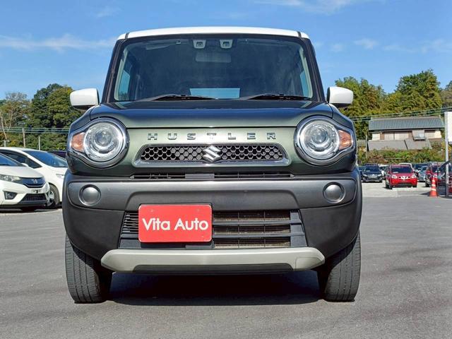 ハスラー Ｆリミテッド　ＳＤナビ　フルセグＴＶ　リアカメラ　スマートキー　ＨＩＤヘッドライト　衝突軽減ブレーキ　シートヒーター　Ｂｌｕｅｔｏｏｔｈ　純正１５インチ鉄　ＥＴＣ（4枚目）