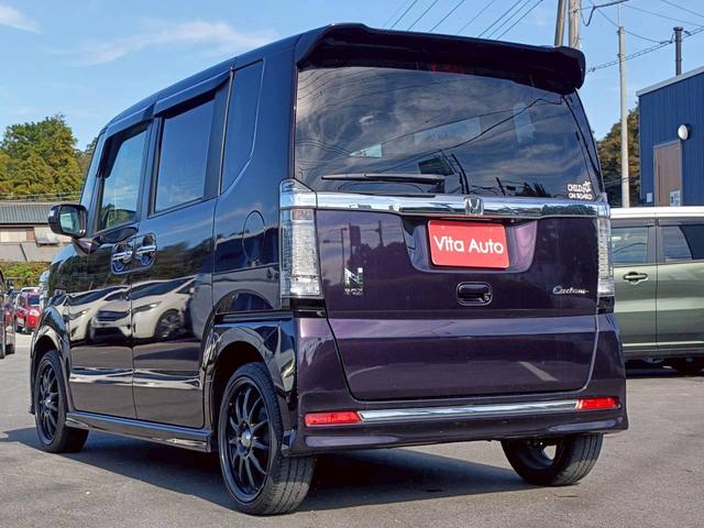 Ｎ－ＢＯＸカスタム Ｇ・ターボＬパッケージ　ＳＤナビ　フルセグＴＶ　リアカメラ　スマートキー　ＨＩＤヘッドライト　衝突軽減ブレーキ　両側パワスラ　前ドラレコ　Ｂｌｕｅｔｏｏｔｈ　クルコン　社外１６インチアルミ　ＥＴＣ（14枚目）