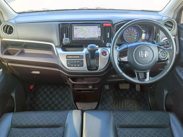 Ｎ－ＷＧＮカスタム Ｇ・ターボパッケージ　メモリーナビ　ワンセグＴＶ　リアカメラ　スマートキー　ＨＩＤヘッドライト　衝突軽減ブレーキ　Ｂｌｕｅｔｏｏｔｈ　クルコン　純正１４インチアルミ　ＥＴＣ（18枚目）