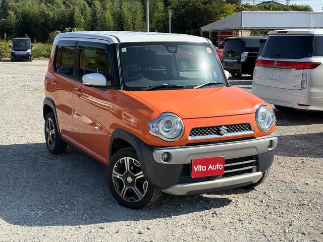 ハスラー Ｘターボ　メモリーナビ　ワンセグＴＶ　リアカメラ　スマートキー　ＨＩＤヘッドライト　衝突軽減ブレーキ　シートヒーター　Ｂｌｕｅｔｏｏｔｈ　純正１５インチアルミ　ＥＴＣ（2枚目）