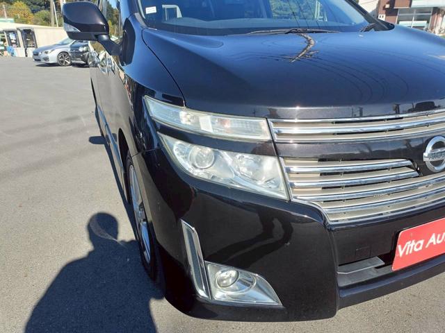 エルグランド 250ハイウェイスターブラックレザー SDナビ フルセグTV リアカメラ スマートキー HIDヘッドライト 片側パワスラ 前ドラレコ 革シート Bluetooth 純正18インチアルミ ETC(17枚目)