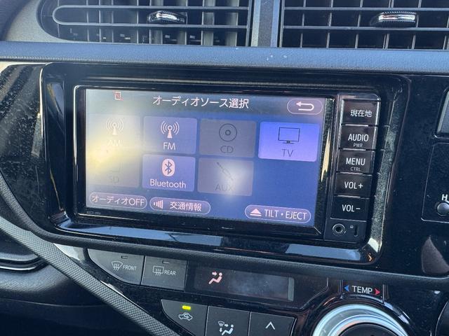 アクア Sスタイルブラック SDナビ ワンセグTV リアカメラ スマートキー 衝突軽減ブレーキ 前ドラレコ Bluetooth 純正15インチ鉄 ETC(22枚目)