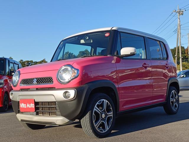 ハスラー Ｘターボ　４ＷＤ　ＳＤナビ　フルセグＴＶ　リアカメラ　スマートキー　ＨＩＤヘッドライト　衝突軽減ブレーキ　前ドラレコ　シートヒーター　Ｂｌｕｅｔｏｏｔｈ　純正１５インチアルミ　ＥＴＣ（4枚目）