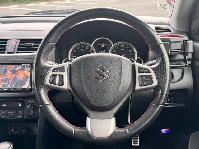 スイフトスポーツ ベースグレード SDナビ フルセグTV スマートキー HIDヘッドライト Bluetooth クルーズコントロール 純正17インチアルミ ETC(19枚目)