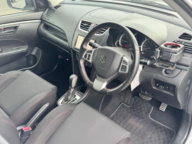 スイフトスポーツ ベースグレード SDナビ フルセグTV スマートキー HIDヘッドライト Bluetooth クルーズコントロール 純正17インチアルミ ETC(34枚目)