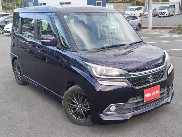 ソリオバンディット ハイブリッドSV SDナビ フルセグTV リアカメラ スマートキー LEDヘッドライト 衝突軽減ブレーキ 片側パワスラ 前後ドラレコ シートヒーター Bluetooth クルコン 社外15インチアルミ ETC(2枚目)