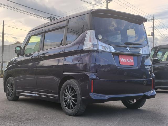 ソリオバンディット ハイブリッドSV SDナビ フルセグTV リアカメラ スマートキー LEDヘッドライト 衝突軽減ブレーキ 片側パワスラ 前後ドラレコ シートヒーター Bluetooth クルコン 社外15インチアルミ ETC(10枚目)