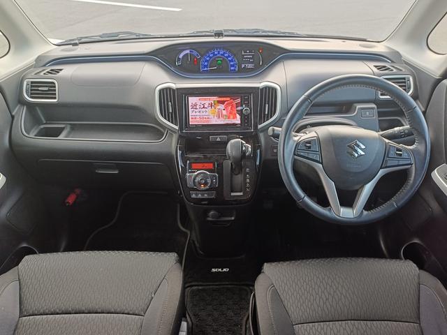 ソリオバンディット ハイブリッドSV SDナビ フルセグTV リアカメラ スマートキー LEDヘッドライト 衝突軽減ブレーキ 片側パワスラ 前後ドラレコ シートヒーター Bluetooth クルコン 社外15インチアルミ ETC(18枚目)