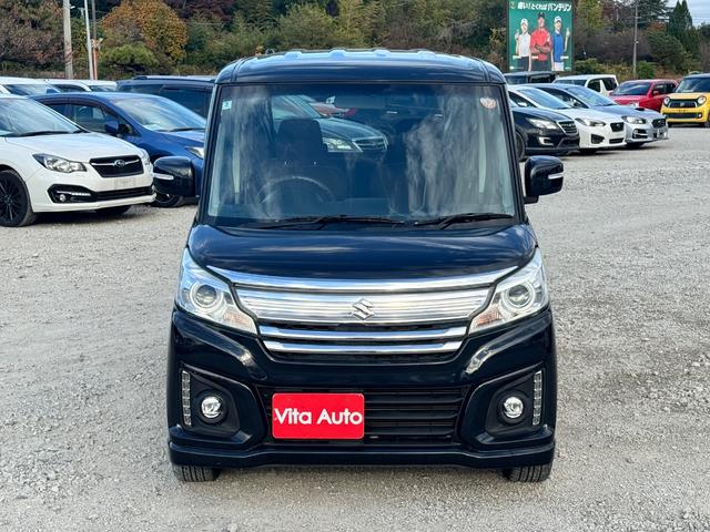 スペーシアカスタム ＸＳ　メモリーナビ　フルセグＴＶ　リアカメラ　スマートキー　ＨＩＤヘッドライト　衝突軽減ブレーキ　両側パワスラ　シートヒーター　Ｂｌｕｅｔｏｏｔｈ　純正１５インチアルミ　ＥＴＣ（6枚目）