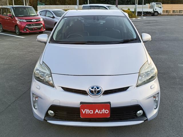 プリウス Gツーリングセレクション SDナビ フルセグTV リアカメラ スマートキー LEDヘッドライト 革シート Bluetooth クルコン 純正17インチアルミ ETC(3枚目)