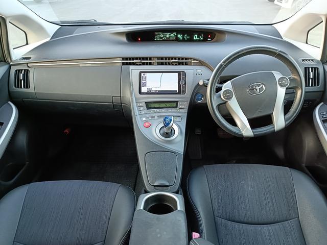 プリウス Gツーリングセレクション SDナビ フルセグTV リアカメラ スマートキー LEDヘッドライト 革シート Bluetooth クルコン 純正17インチアルミ ETC(18枚目)