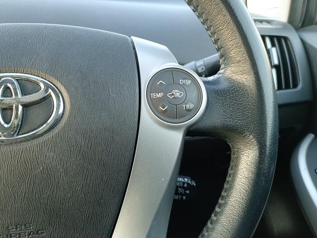 プリウス Gツーリングセレクション SDナビ フルセグTV リアカメラ スマートキー LEDヘッドライト 革シート Bluetooth クルコン 純正17インチアルミ ETC(24枚目)