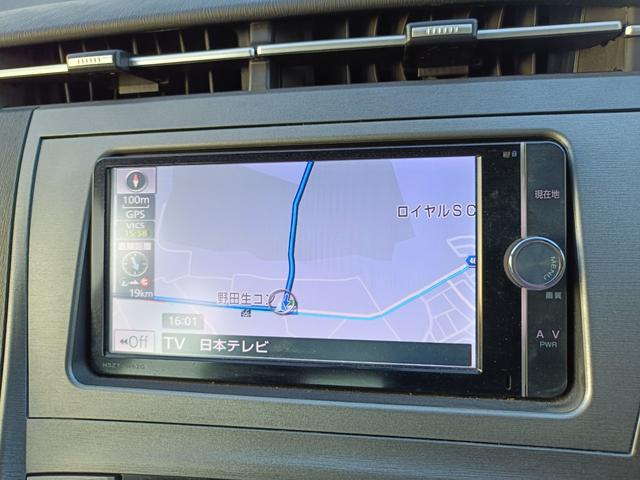 プリウス Gツーリングセレクション SDナビ フルセグTV リアカメラ スマートキー LEDヘッドライト 革シート Bluetooth クルコン 純正17インチアルミ ETC(27枚目)