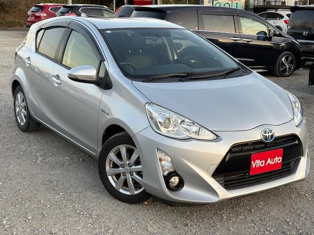 アクア Ｇブラックソフトレザーセレクション　ＳＤナビ　ワンセグＴＶ　スマートキー　ＬＥＤヘッドライト　Ｂｌｕｅｔｏｏｔｈ　クルコン　純正１５インチアルミ　ＥＴＣ（2枚目）