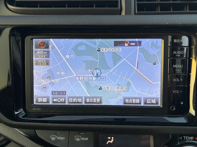 アクア Ｇブラックソフトレザーセレクション　ＳＤナビ　ワンセグＴＶ　スマートキー　ＬＥＤヘッドライト　Ｂｌｕｅｔｏｏｔｈ　クルコン　純正１５インチアルミ　ＥＴＣ（18枚目）