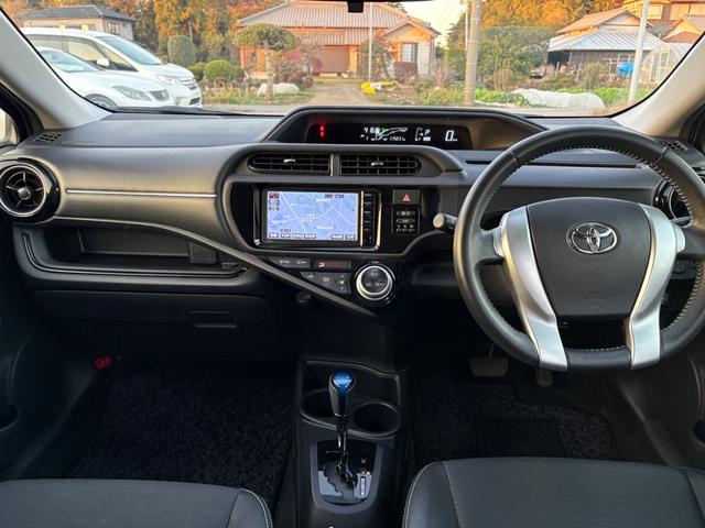 アクア Ｇブラックソフトレザーセレクション　ＳＤナビ　ワンセグＴＶ　スマートキー　ＬＥＤヘッドライト　Ｂｌｕｅｔｏｏｔｈ　クルコン　純正１５インチアルミ　ＥＴＣ（20枚目）