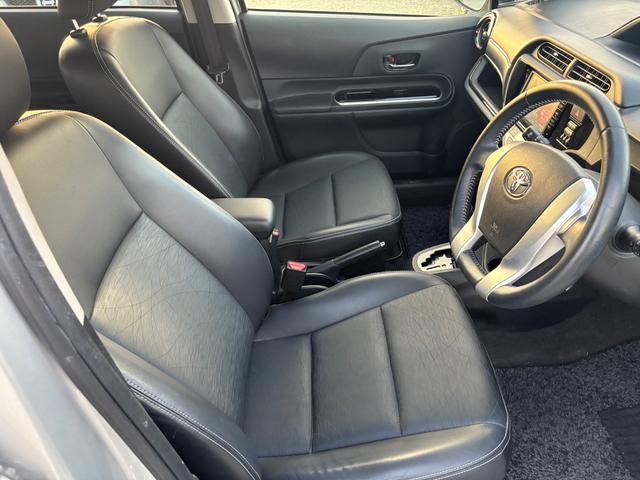 アクア Ｇブラックソフトレザーセレクション　ＳＤナビ　ワンセグＴＶ　スマートキー　ＬＥＤヘッドライト　Ｂｌｕｅｔｏｏｔｈ　クルコン　純正１５インチアルミ　ＥＴＣ（27枚目）