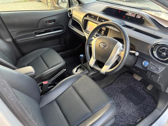 アクア Ｇブラックソフトレザーセレクション　ＳＤナビ　ワンセグＴＶ　スマートキー　ＬＥＤヘッドライト　Ｂｌｕｅｔｏｏｔｈ　クルコン　純正１５インチアルミ　ＥＴＣ（32枚目）