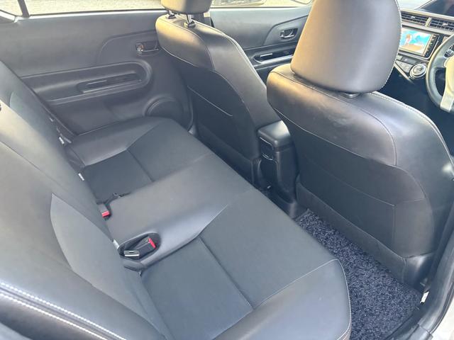 アクア Ｇブラックソフトレザーセレクション　ＳＤナビ　ワンセグＴＶ　スマートキー　ＬＥＤヘッドライト　Ｂｌｕｅｔｏｏｔｈ　クルコン　純正１５インチアルミ　ＥＴＣ（35枚目）