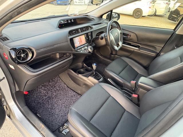 アクア Ｇブラックソフトレザーセレクション　ＳＤナビ　ワンセグＴＶ　スマートキー　ＬＥＤヘッドライト　Ｂｌｕｅｔｏｏｔｈ　クルコン　純正１５インチアルミ　ＥＴＣ（38枚目）