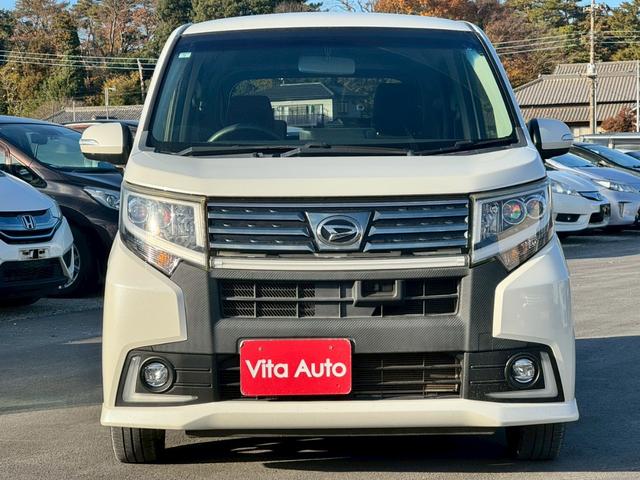 ムーヴ カスタム　Ｘ　ハイパーＳＡ　ＨＤＤナビ　スマートキー　ＬＥＤヘッドライト　衝突軽減ブレーキ　純正１４インチアルミ　ＥＴＣ（3枚目）