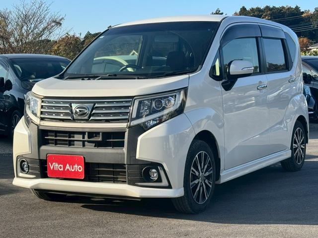 ムーヴ カスタム　Ｘ　ハイパーＳＡ　ＨＤＤナビ　スマートキー　ＬＥＤヘッドライト　衝突軽減ブレーキ　純正１４インチアルミ　ＥＴＣ（5枚目）