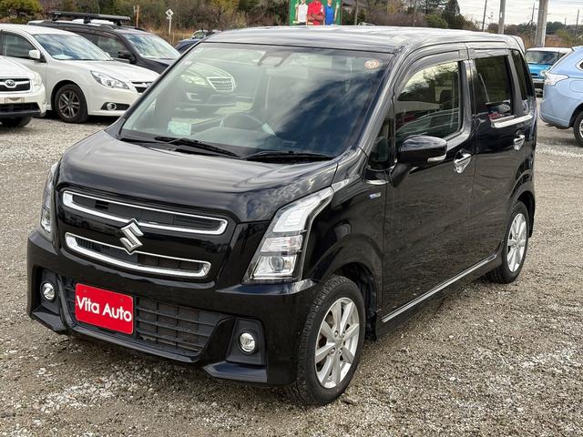 ワゴンＲスティングレー ハイブリッドＸ　メモリーナビ　ワンセグＴＶ　スマートキー　ＬＥＤヘッドライト　衝突軽減ブレーキ　シートヒーター　純正１４インチアルミ　ＥＴＣ（5枚目）