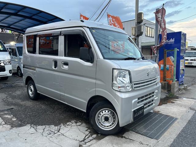 エブリイ ＰＡリミテッド　令和１年式・走行距離８６０００ｋｍ・事業用登録可・集中ドアロックキット・オーバーヘッドシェルフ・パワステ・マニュアルエアコン・マニュアルヒーター・リクライニングシート・フルフラット・１カ月無償保証（3枚目）