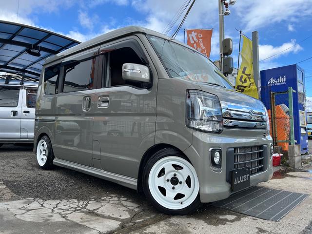 エブリイワゴン ＰＺターボスペシャル　カスタムカー・車高調・ホイール・エアロ・７インチナビゲーション・Ｂｌｕｅｔｏｏｔｈ・ＣＤ・ＤＶＤ・ラジオ・シートカバー・両側パワースライドドア・ＬＥＤ・オートステップ・オーバーヘッドシェルフ・ヒーター（7枚目）