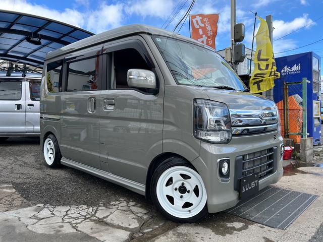 エブリイワゴン ＰＺターボスペシャル　カスタムカー・車高調・ホイール・エアロ・７インチナビゲーション・Ｂｌｕｅｔｏｏｔｈ・ＣＤ・ＤＶＤ・ラジオ・シートカバー・両側パワースライドドア・ＬＥＤ・オートステップ・オーバーヘッドシェルフ・ヒーター（9枚目）