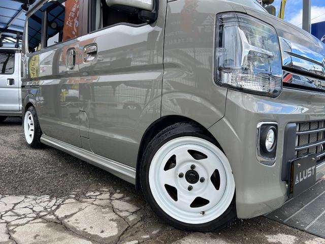 エブリイワゴン ＰＺターボスペシャル　カスタムカー・車高調・ホイール・エアロ・７インチナビゲーション・Ｂｌｕｅｔｏｏｔｈ・ＣＤ・ＤＶＤ・ラジオ・シートカバー・両側パワースライドドア・ＬＥＤ・オートステップ・オーバーヘッドシェルフ・ヒーター（19枚目）