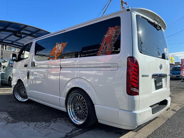 ハイエースバン スーパーGL ダークプライムII カスタムカー・アルパイン11インチナビゲーション・12.8インチフリップダウンモニター・ESSEXバッドパネル・ファブレスホイール・ローダウン・エアロ・ゴルゴセキュリティー・高音質スピーカー(73枚目)