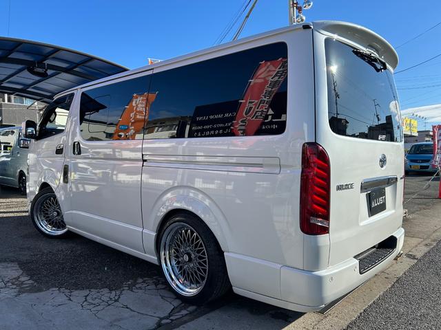 ハイエースバン スーパーGL ダークプライムII カスタムカー・アルパイン11インチナビゲーション・12.8インチフリップダウンモニター・ESSEXバッドパネル・ファブレスホイール・ローダウン・エアロ・ゴルゴセキュリティー・高音質スピーカー(74枚目)