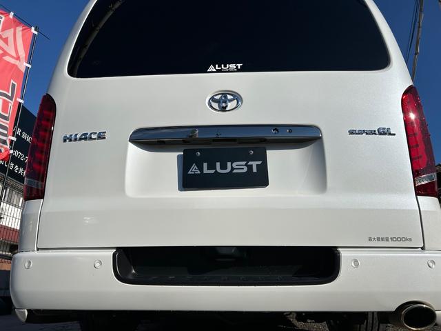 ハイエースバン スーパーGL ダークプライムII カスタムカー・アルパイン11インチナビゲーション・12.8インチフリップダウンモニター・ESSEXバッドパネル・ファブレスホイール・ローダウン・エアロ・ゴルゴセキュリティー・高音質スピーカー(79枚目)