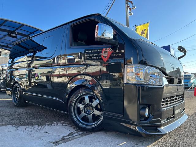 ハイエースバン スーパーＧＬ　ダークプライムＩＩ　カスタムカー・アルパイン１１インチＢＩＧ　Ｘナビ・リアモニター・天井スピーカー・高音質・バッドパネル・モデリスタエアロ・新品ホイール・タイヤ・ローダウン・車中泊ベッドキット・１２カ月無償保証（11枚目）