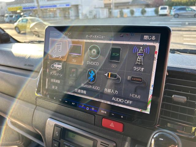 ハイエースバン スーパーＧＬ　ダークプライムＩＩ　カスタムカー・アルパイン１１インチＢＩＧ　Ｘナビ・リアモニター・天井スピーカー・高音質・バッドパネル・モデリスタエアロ・新品ホイール・タイヤ・ローダウン・車中泊ベッドキット・１２カ月無償保証（35枚目）