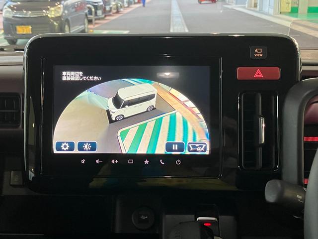 スペーシアカスタム カスタム　ＨＹＢＲＩＤ　ＸＳ　９インチナビ・全方位カメラ・電動パーキングブレーキ・フロントドライブレコーダー・ＬＥＤヘッドランプ・リアドア両側電動スライドドア・スリムサーキュレーター・ステアリングヒーター・シートヒーター（7枚目）