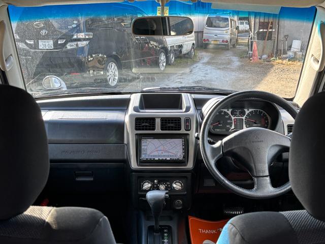 パジェロミニ アクティブフィールドエディション　タイミングベルト交換済み　タイヤ４本交換　ナビ　４ＷＤ　ターボ（27枚目）